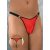 SLC4425 Soft Line férfi tanga alsó piros-fekete S/L egyméret
