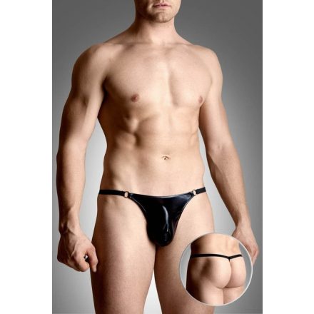 Mens thongs  black SL fekete férfi tanga