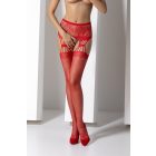 Passion S027 nyitott harisnyanadrág piros S-L