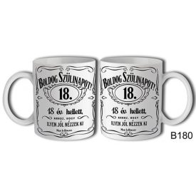 Bögre B180 Boldog Szülinapot 18.év