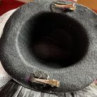 Bride to Be Leánybúcsú fejdísz - mini fehér cowboy kalap Fátyollal