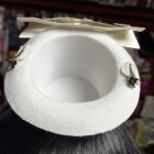 VÉGKIÁRUSÍTÁS Bride to Be Leánybúcsú fejdísz - mini fehér kalap