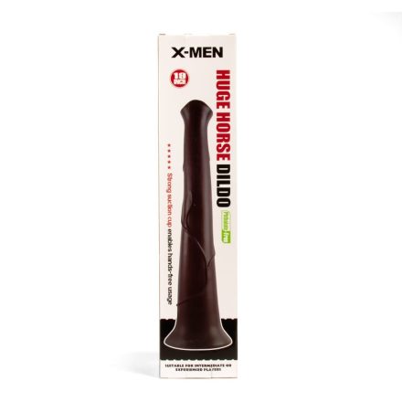 X-MEN Huge Horse Dildo 19 inch Black 