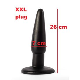   X-Men 10" Extra Girthy Butt Plug Black I EXTRA MÉRET  XL