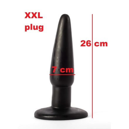 X-Men 10" Extra Girthy Butt Plug Black I EXTRA MÉRET  XL