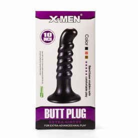 X-Men 10" Extra Girthy Butt Plug Black IV anál pulg