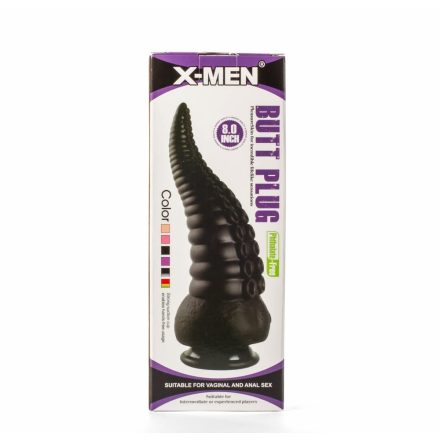 X-Men 8" Butt Plug Black polip csáp popsidugó
