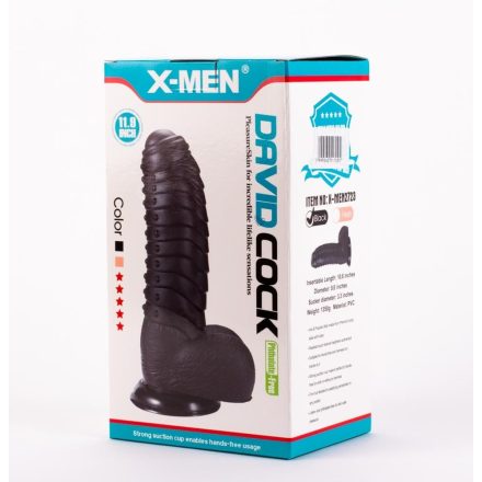 X-MEN David's 11.9" Cock Black dildo