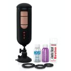Vibrating Mega Milker Light/Black vibrációs, szorító maszturbátor