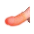 6.5" Thrusting Cock with Balls - Triple Threat Light lökő vibrátor