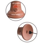 6" Dual Density Vibrating Silicone Cock Tan realisztikus akkumulátoros vibrátor
