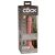 7" Dual Density Vibrating Silicone Cock with Remote Light realisztikus vibrátor