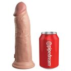 8" Dual Density Vibrating Silicone Cock Light tölthető, realisztikus vibrátor