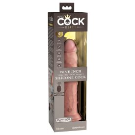   9" Dual Density Vibrating Silicone Cock with Remote Light realisztikus vibrátor
