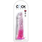 Pipedream King Cock Clear dildo 8" Pink