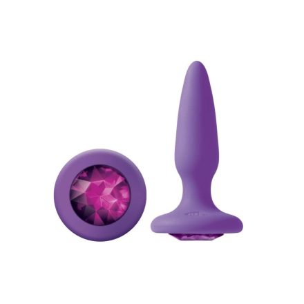 Glams Mini Purple Gem kis méretű szilikon popsidugó