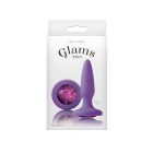 Glams Mini Purple Gem kis méretű szilikon popsidugó