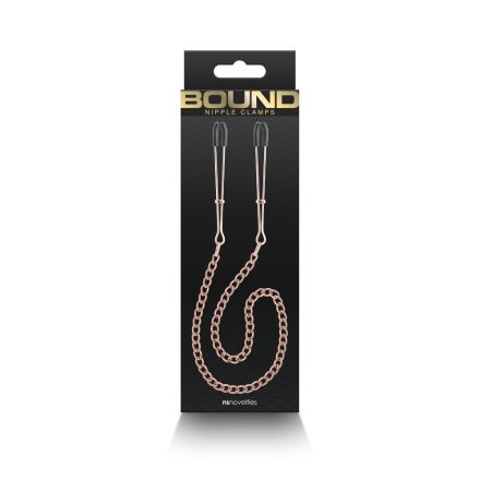 Bound - Nipple Clamps - DC3 - Rose Gold mellbimbó csipesz