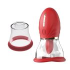Adoramar Magic Tongue Pleasure - RED (two cups) szívó, nyaló csiklóvibrátor