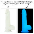 8.0'' Lumino Play Silicone Dildo sötétben világító műpénisz