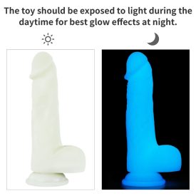   8.0'' Lumino Play Silicone Dildo sötétben világító műpénisz