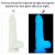 8.0'' Lumino Play Silicone Dildo sötétben világító műpénisz
