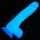 8.0'' Lumino Play Silicone Dildo sötétben világító műpénisz