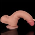 Lovetoy 8.5'' Sliding Skin Dual Layer Dong Flesh II