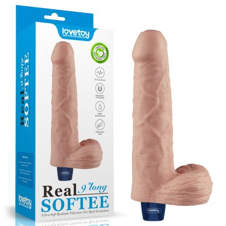 Lvtoy Real Softee 9" realisztikus herés aksis tölthető vibri
