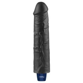   9.5" REAL SOFTEE Rechargeable Vibrating Dildo(Black) akkumulátoros vibrátor