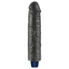 9.5" REAL SOFTEE Rechargeable Vibrating Dildo(Black) akkumulátoros vibrátor