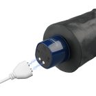 9.5" REAL SOFTEE Rechargeable Vibrating Dildo(Black) akkumulátoros vibrátor