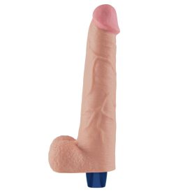   10.5" REAL SOFTEE Rechargeable Vibrating Dildo(Flesh) élethű, akkumulátoros vibrátor