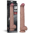 14.5'' Dual Layered Bendable Silicone Cock XXL(Flesh) dildo
