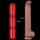 14.5'' Dual Layered Bendable Silicone Cock XXL(Flesh) dildo