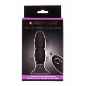   Pretty Love Beaded For Extra Pleasure Plug távirányítós, rotációs, vibrációs popsi dugó