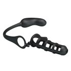 Pretty Love Hercules Penis Sheath II pénisz mandzsetta + prosztata vibrátor