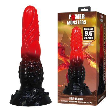 Power Monsters Fire Dragon – 24.5 cm sárkány dildo