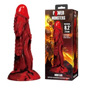   Power Monsters Minotaur – 21 cm Rippled Monster Silicone Dildo
