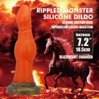 Power Monsters Blazeheart Charger – 18.5 cm Rippled Monster Silicone Dildo
