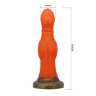Power Monsters Blazeheart Charger – 18.5 cm Rippled Monster Silicone Dildo