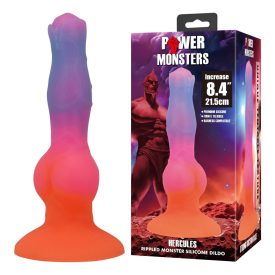   Power Monsters Hercules – 21.5 cm Rippled Monster Silicone Dildo