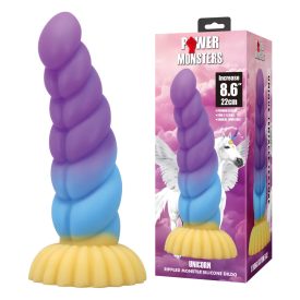   Power Monsters Unicorn – 22 cm Rippled Monster Silicone  unikornis Dildo