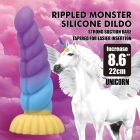Power Monsters Unicorn – 22 cm Rippled Monster Silicone  unikornis Dildo