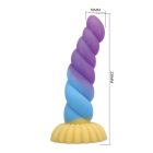Power Monsters Unicorn – 22 cm Rippled Monster Silicone  unikornis Dildo