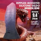 Power Monsters Dreadful Fiend – 24 cm Rippled Monster Silicone Dildo
