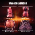 Power Monsters Savage Beastlord – 24 cm Rippled Monster Silicone Dildo