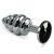 Rosebud Spiral plug (ezüst-fekete)