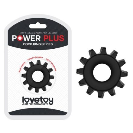 Lovetoy - Power Plus péniszgyűrű #6 (fekete)
