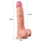 10" Dual Layer Platinum Silicone Cock dildo